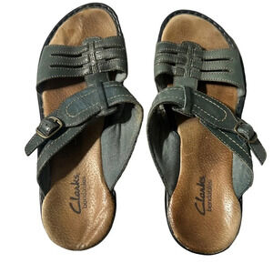 Clarks blue sandals women's size 7 1/2